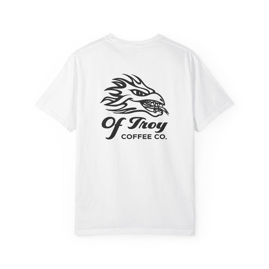 Of Troy Coffee Co White T-Shirt — Logo Tee