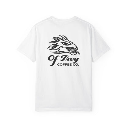 Of Troy Coffee Co White T-Shirt — Logo Tee